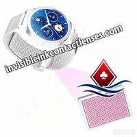 Nuevo reloj de pulsera con cámara para jugar a las cartas