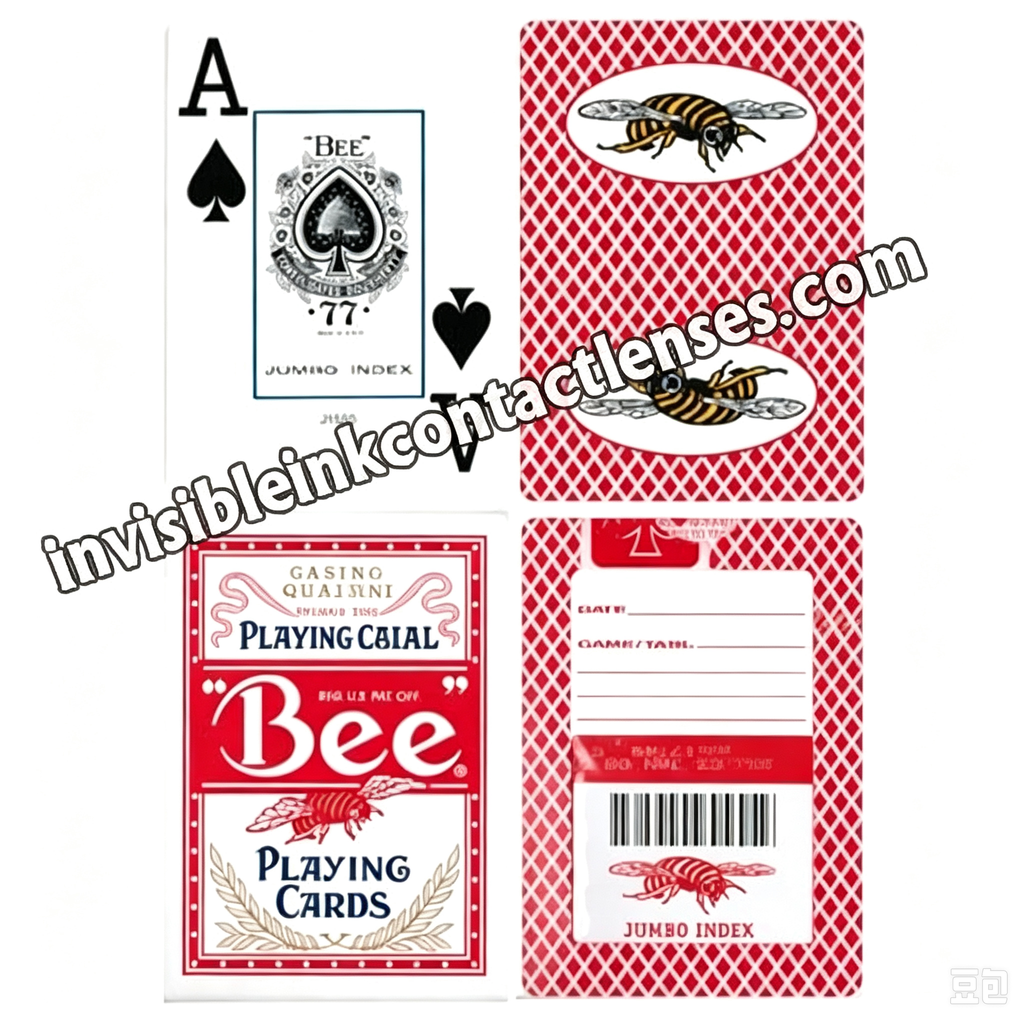 Baraja marcada con índice Bumble Bee Regular y Jumbo