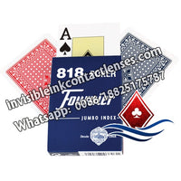 fournier 818 blue marked cards for contact lenses